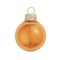 Whitehurst Petite Pearl Finish Glass Christmas Ball Ornaments - 1.25" (30mm) - Burnt Orange - 40ct